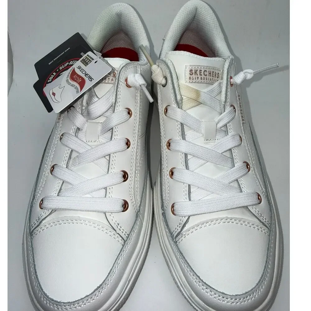 Skechers Street Arch Fit Arcade Athletic Sneaker Women's US 10 White Round Toe